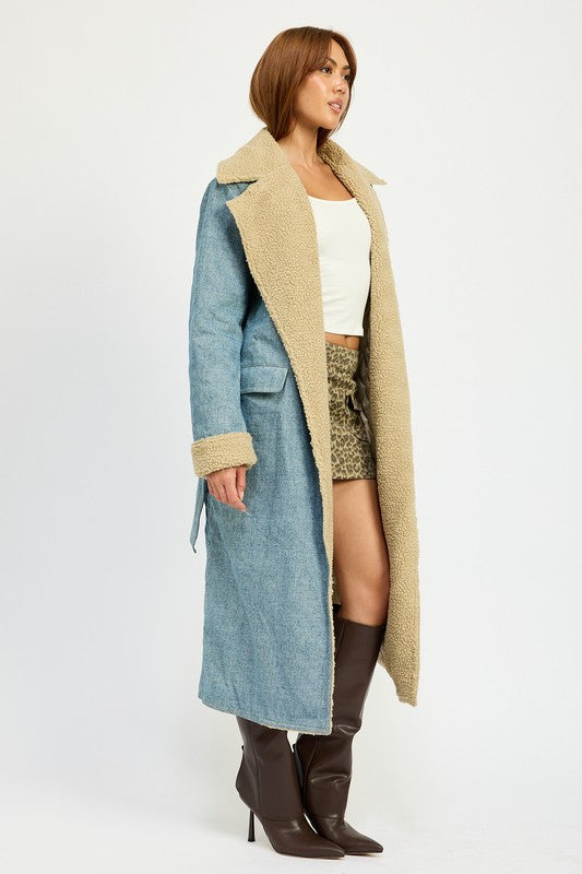 Women’s Denim Maxi Coat