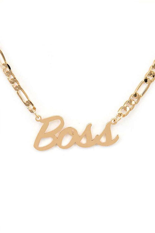 BOSS Pendant Necklace Set