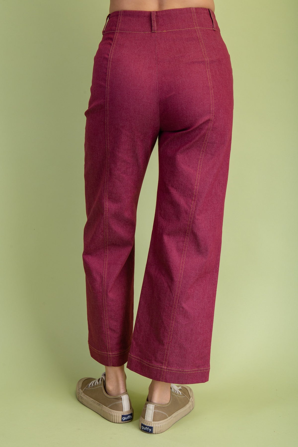 Gigio's Ankle Cropped Exposed Zipper Pants