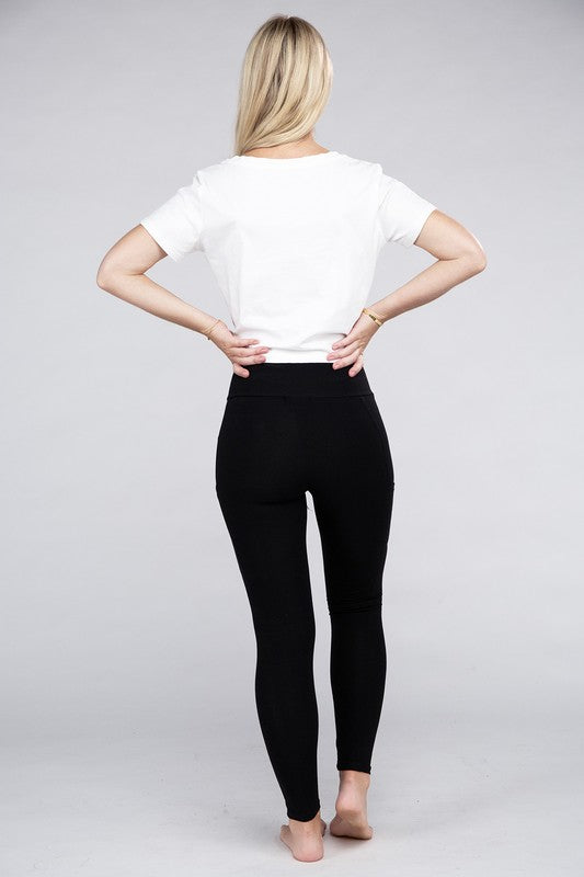 Women's Active Leggings Featuring Concealed Pockets