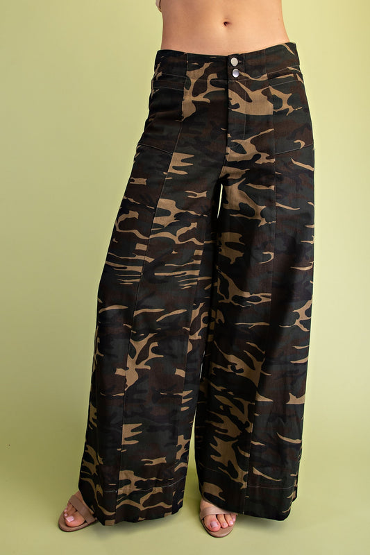 Gigio's Camouflage Wide Leg Pants