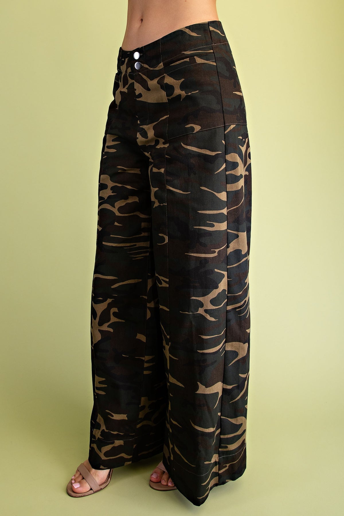 Gigio's Camouflage Wide Leg Pants