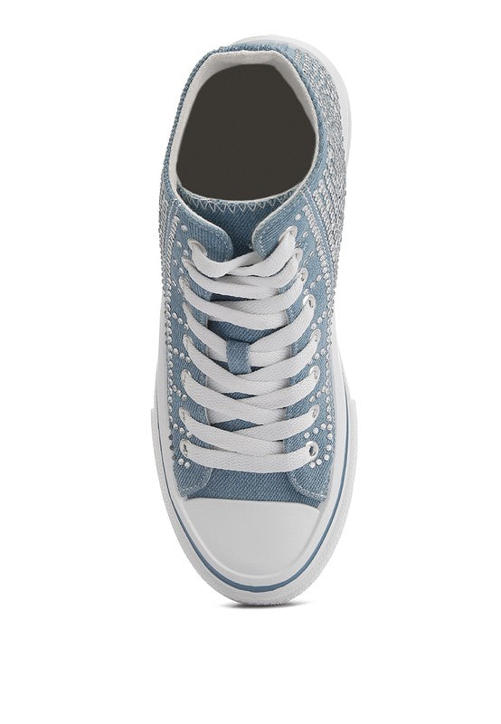 Asuka High Top Denim Sneakers