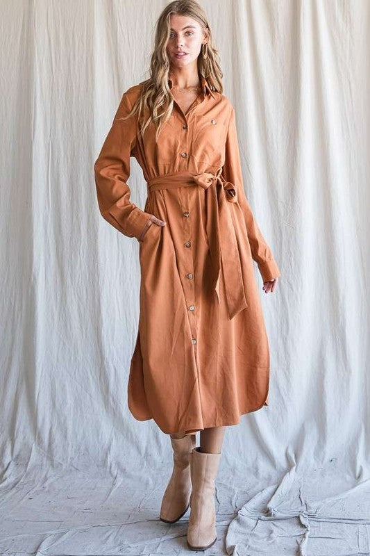 Maxi Button Down Shirt Dress