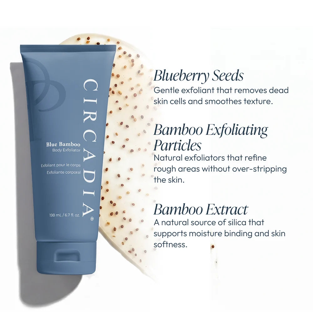 Circadia Blue Bamboo Exfoliator for Body