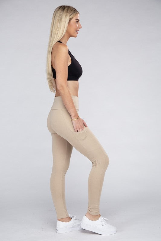 Women's Active Leggings Featuring Concealed Pockets