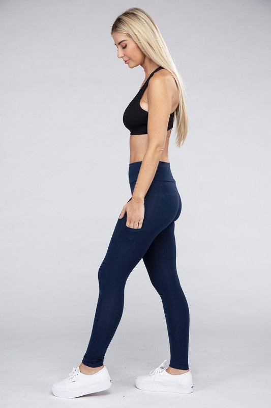 Women's Active Leggings Featuring Concealed Pockets