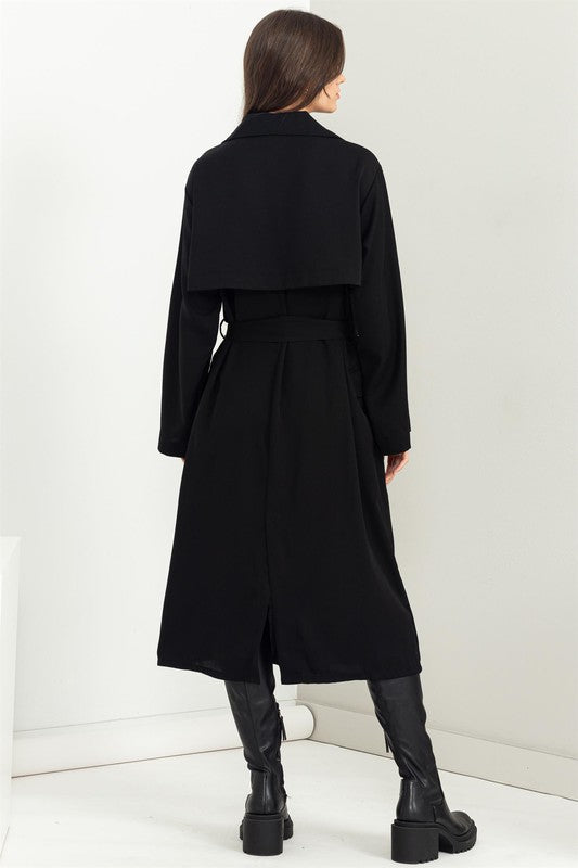 Women's Belted Maxi Trench Coat