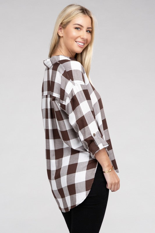 Women's Classic Plaid Flannel Shirt