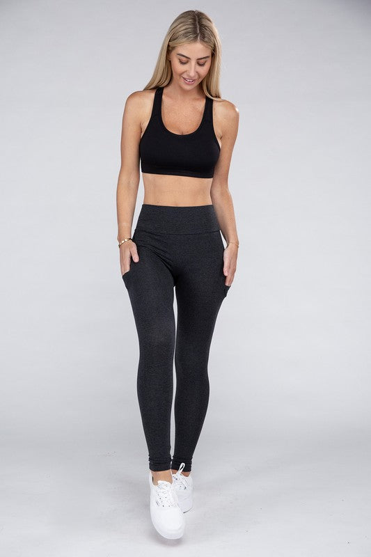 Women's Active Leggings Featuring Concealed Pockets