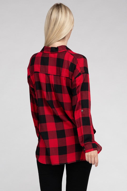 Women's Classic Plaid Flannel Shirt