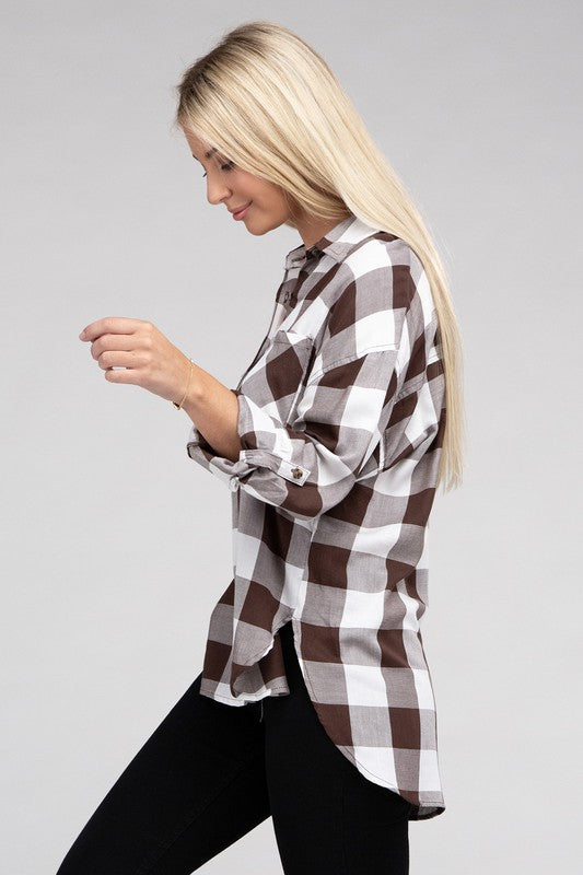 Women's Classic Plaid Flannel Shirt