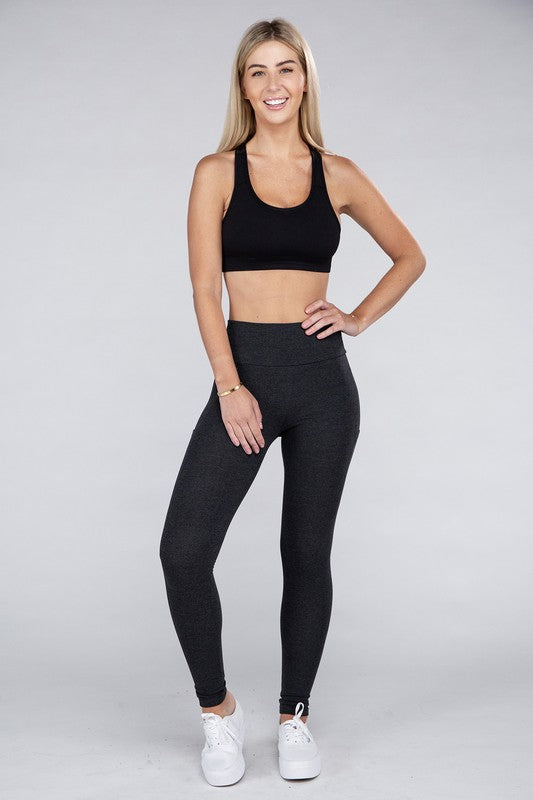 Women's Active Leggings Featuring Concealed Pockets