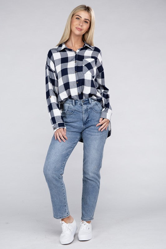 Women's Classic Plaid Flannel Shirt