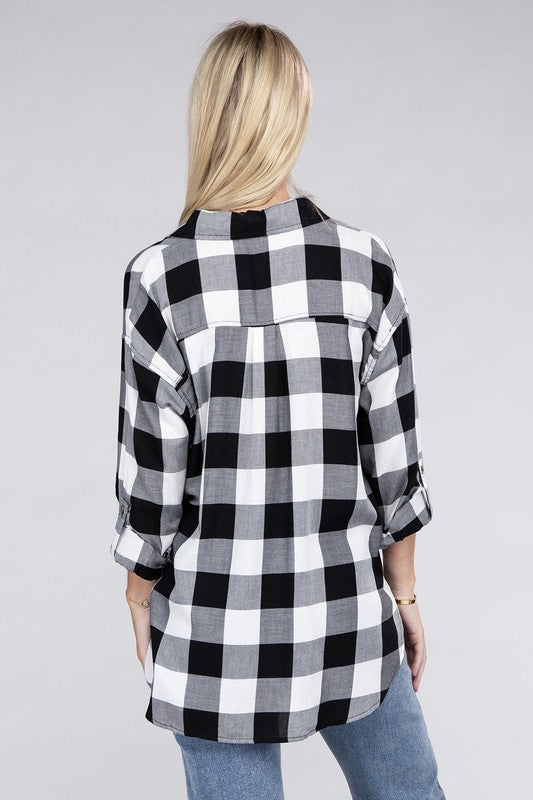 Women's Classic Plaid Flannel Shirt