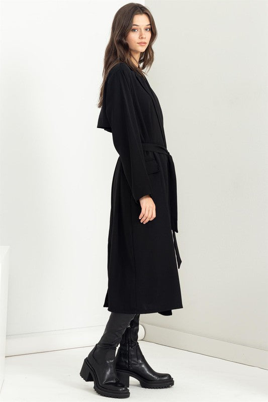 Women's Belted Maxi Trench Coat