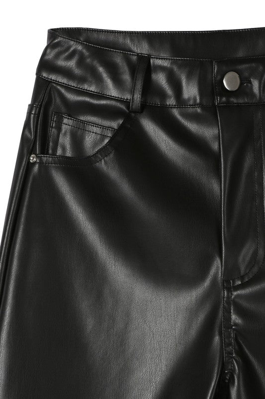 Women's Vegan Leather Pants
