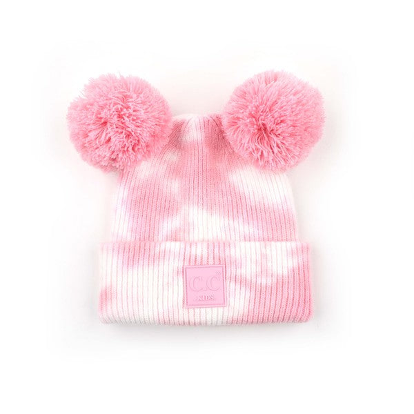 CC Kids Pom Pom Tie-Dye Beanie