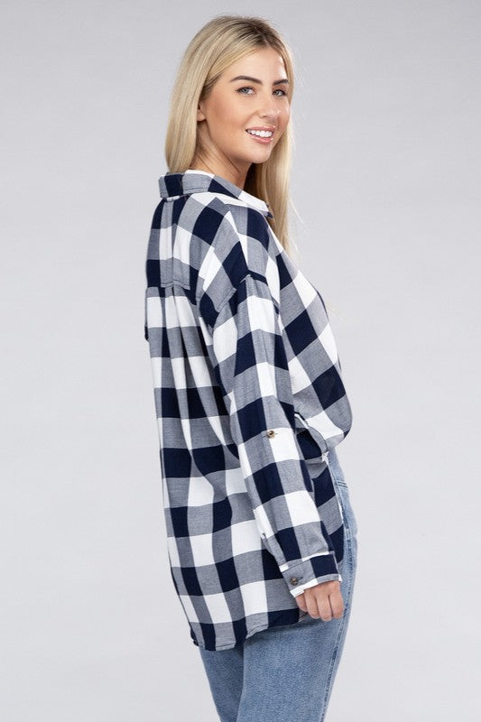 Women's Classic Plaid Flannel Shirt