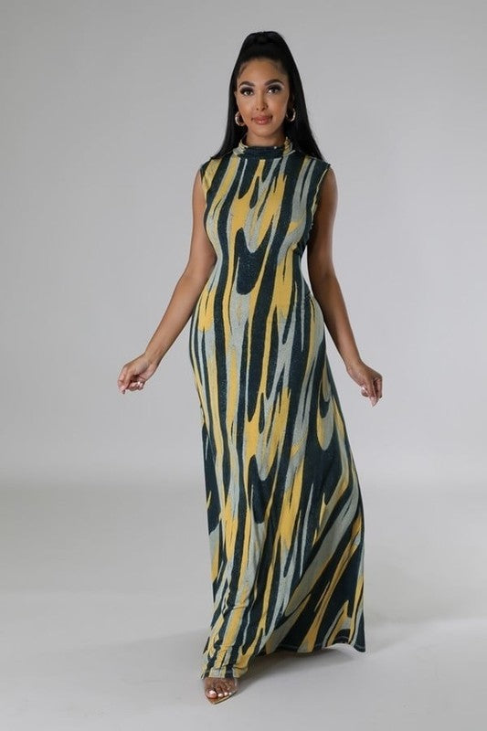 Women's Effortless Elegance Stretch Maxi Dress