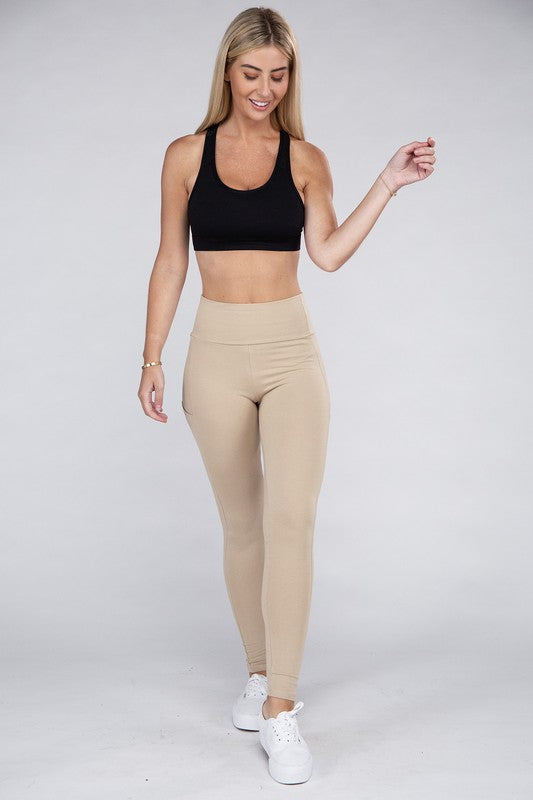 Women's Active Leggings Featuring Concealed Pockets