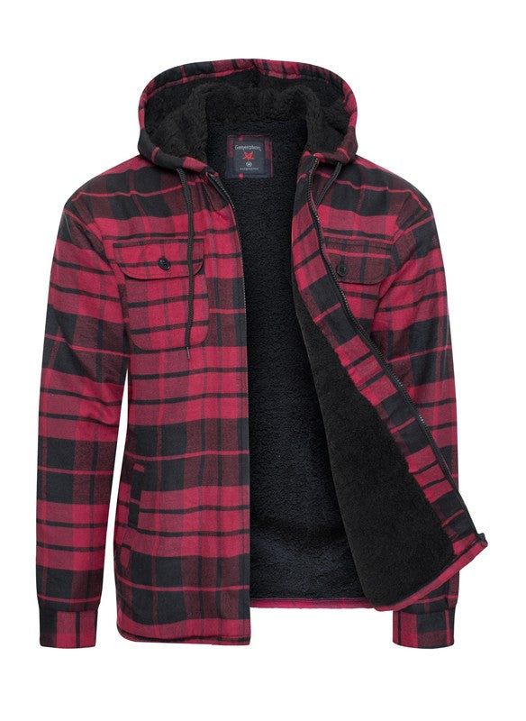 Men's Flannel Sherpa Lining Jacket