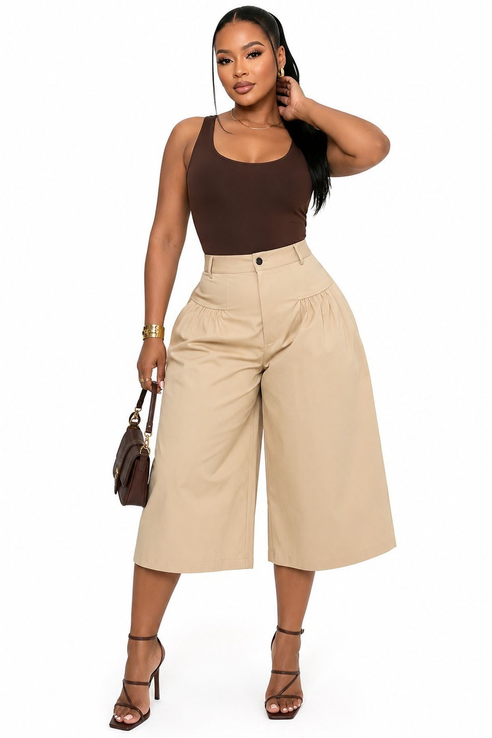 Architectural Swing Cropped Pants