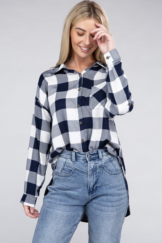 Women's Classic Plaid Flannel Shirt