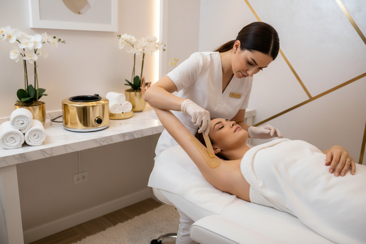 Underarm Waxing - Side Angle