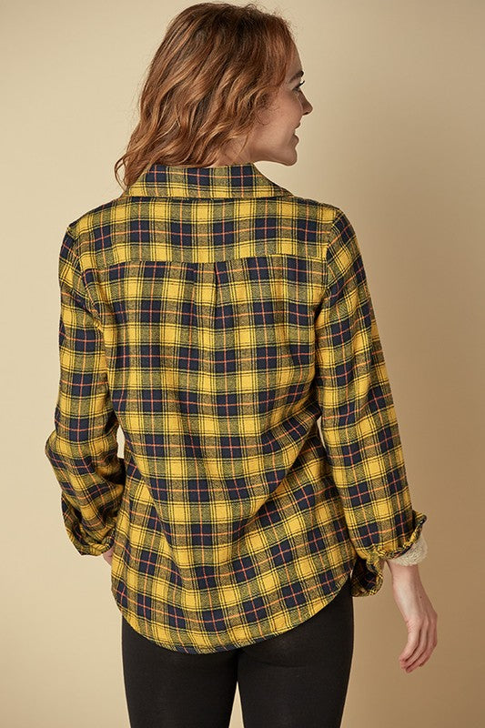 Women's Fleece-lined Flannel Shirt