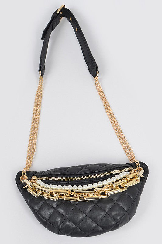 Multi Chain & Pearl Fanny Pack