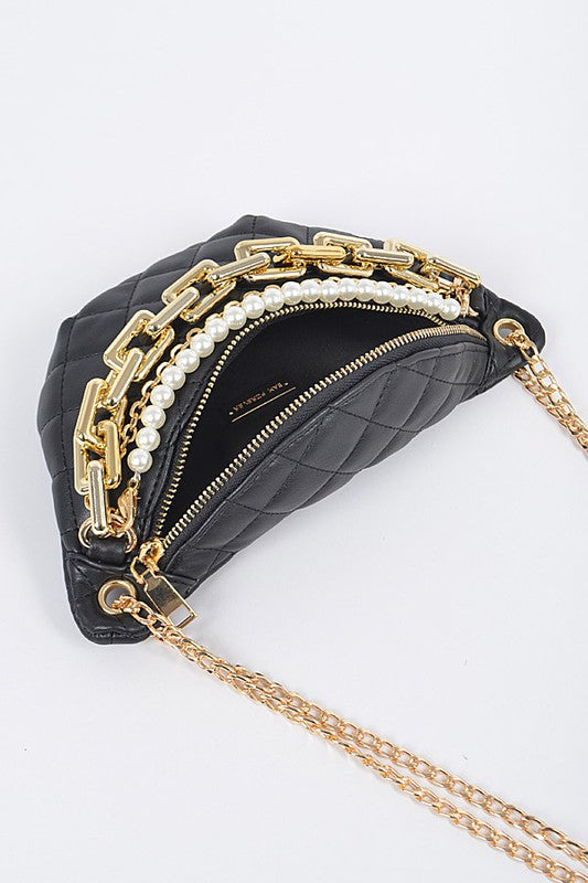 Multi Chain & Pearl Fanny Pack