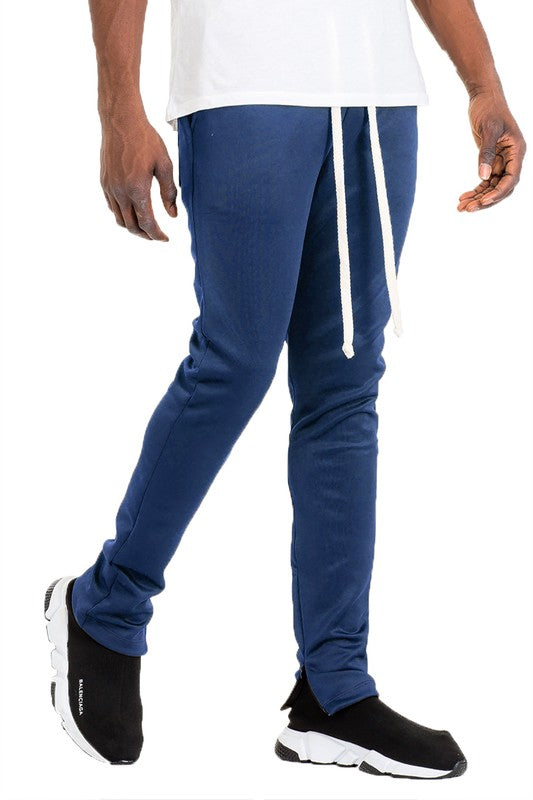Weiv Men's Solid Color Plain Basic Track Pants