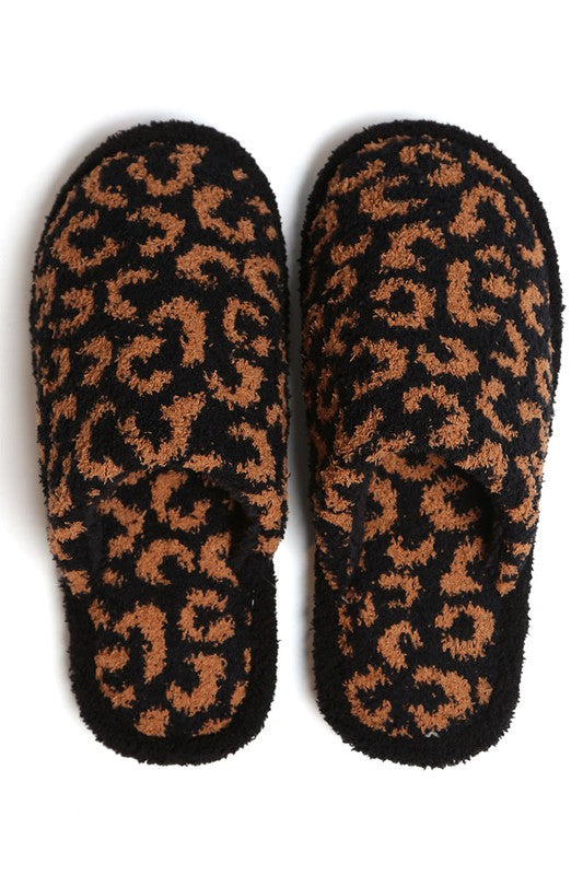 Winter Luxury Soft Leopard Pattern Slipper Shoes
