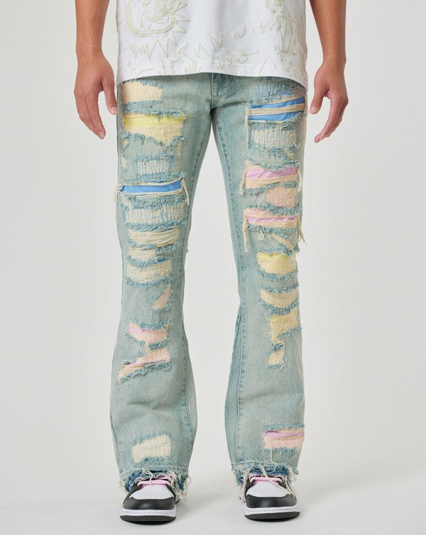 Men's Vintage Fit Straight Fit Denim Jeans