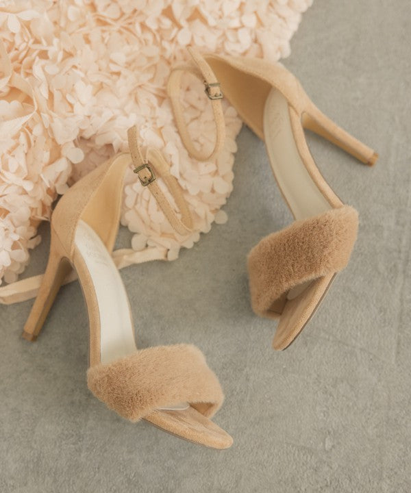 Oasis Society Hadley in Almond Feather Heels