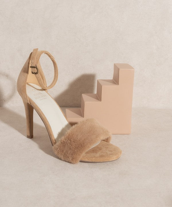 Oasis Society Hadley in Almond Feather Heels
