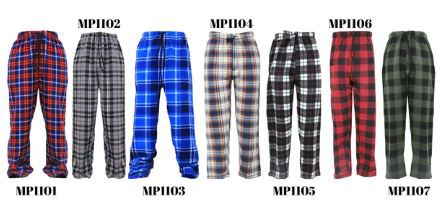 Men's Plaid Fleece Pajama Pants