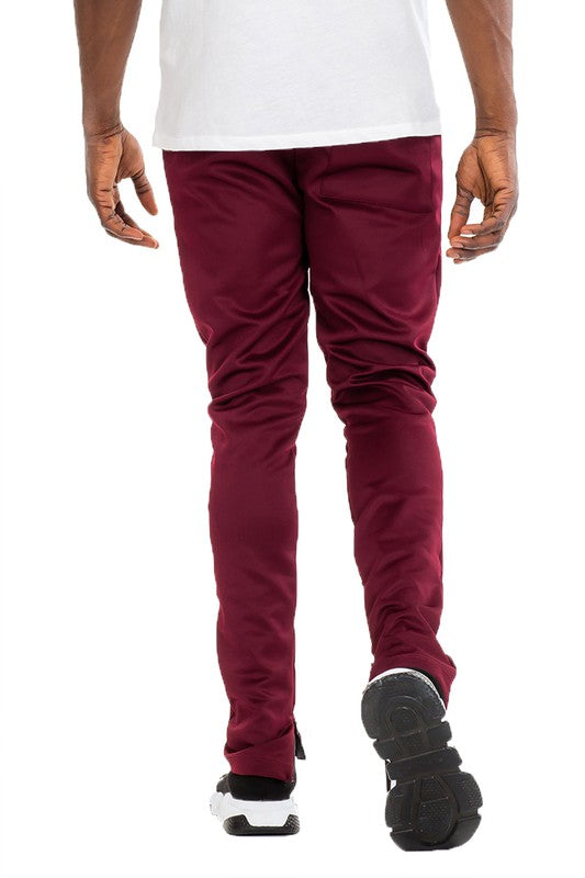Weiv Men's Solid Color Plain Basic Track Pants