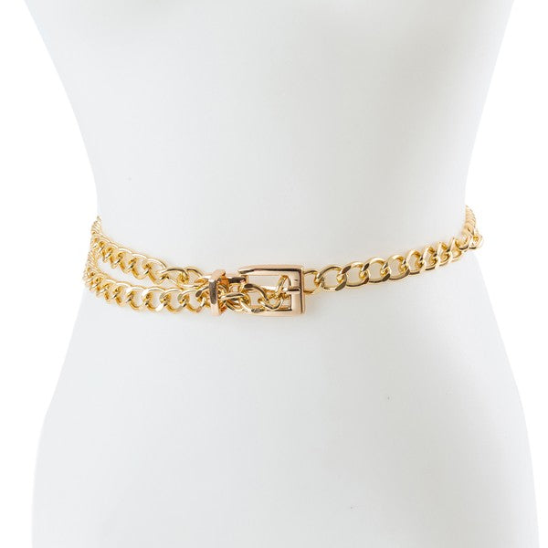 Chained Fashion Gold Belt