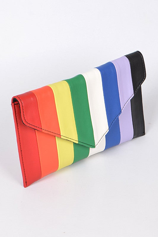 Rainbow Clutch with Chain