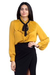 Women's Woven Long Sleeve Blouse