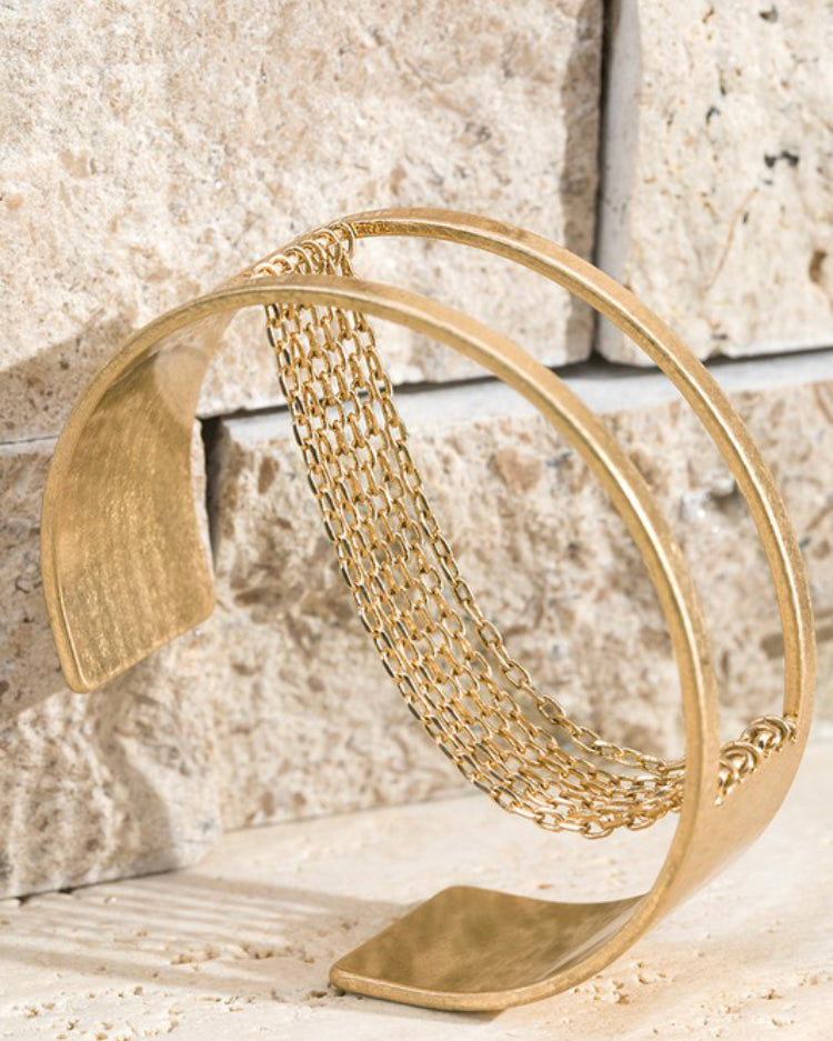 Brass Metal Chain Bracelet